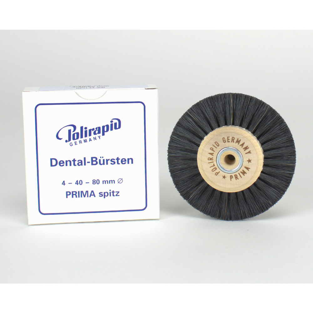 Polijstborstel Prima houten kern spits 4/ø40/80 mm, stuk