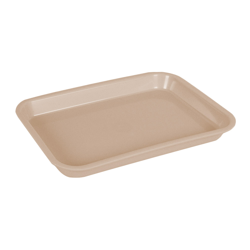 Mini dienblad zonder tussenschotten beige, Per stuk