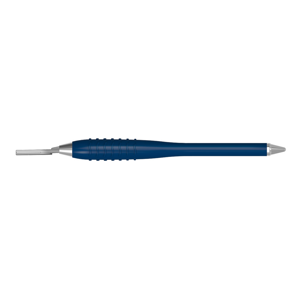 Scalpelmeshouder SI-871A/5 Siliconen heft blauw. P.st