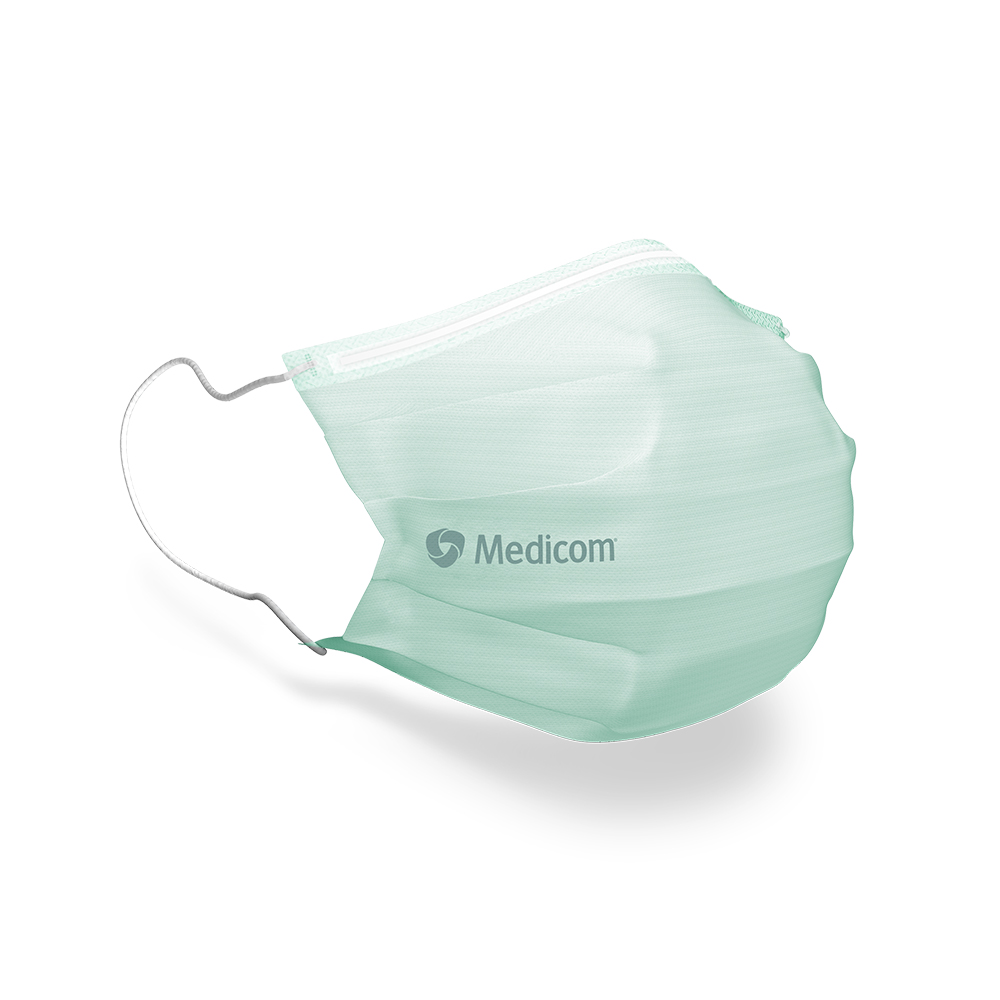 SafeMask Standard met oorlussen Type IIR groen, 50 stuks