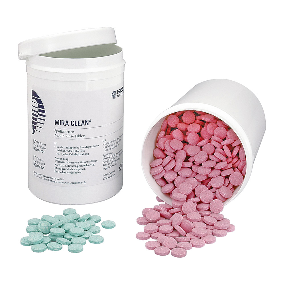 Mira-Clean spoeltabletten groen, 1000 stuks