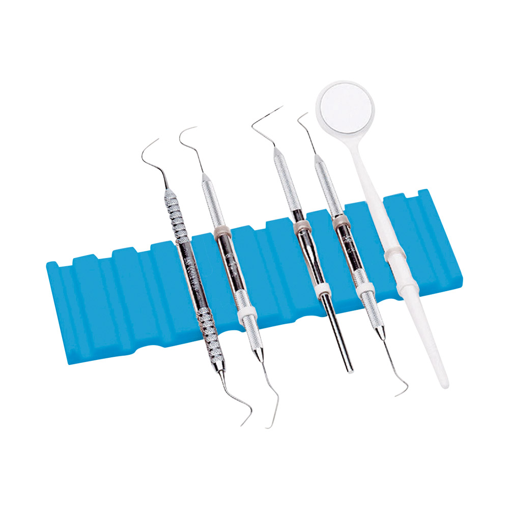 Instrumentenmat voor trays neonblauw, stuk