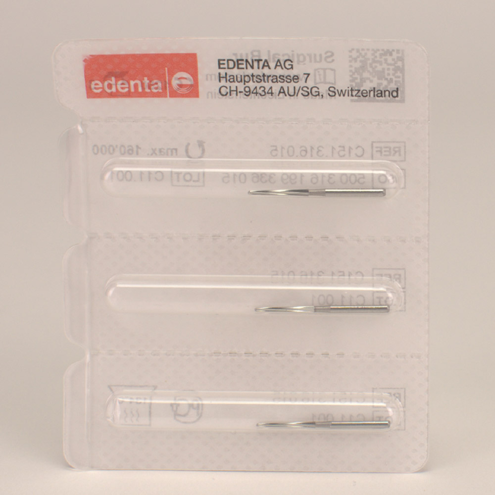 Chirurgische frees FGXL C151 015, 3 stuks