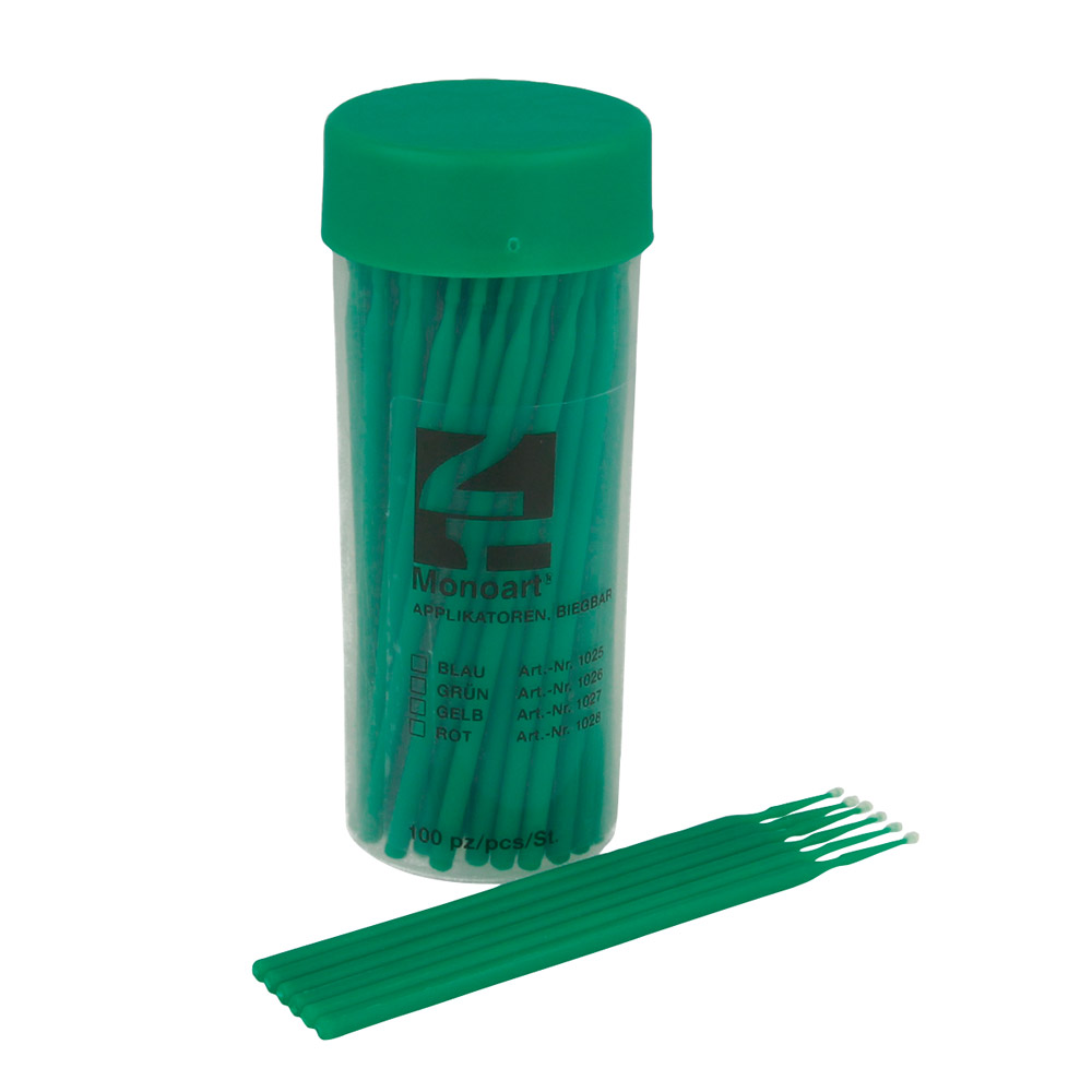 Monoart applicators groen, 100 stuks