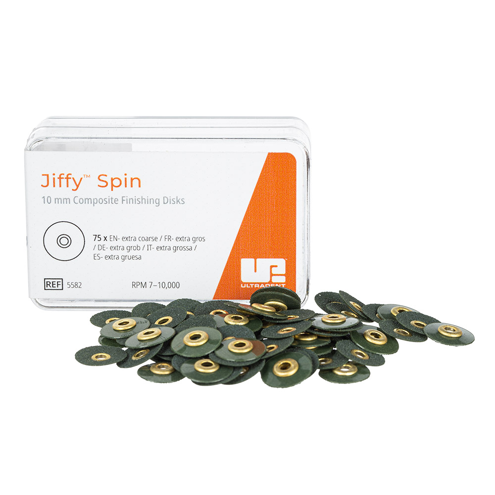 Jiffy Spin Disk 10 mm extra grof groen, 75 stuks