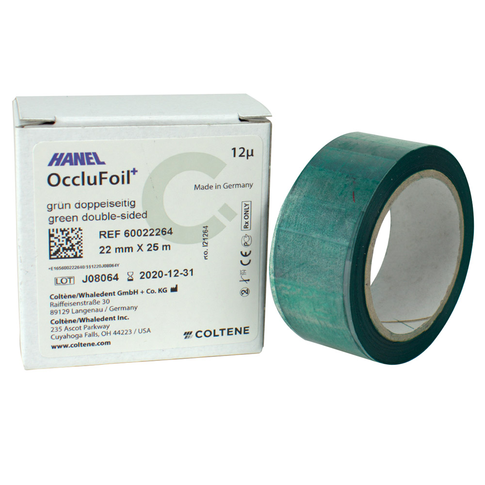 Hanel Folie 12 µ PET dubbelzijdig 22 mm groen, 25 m