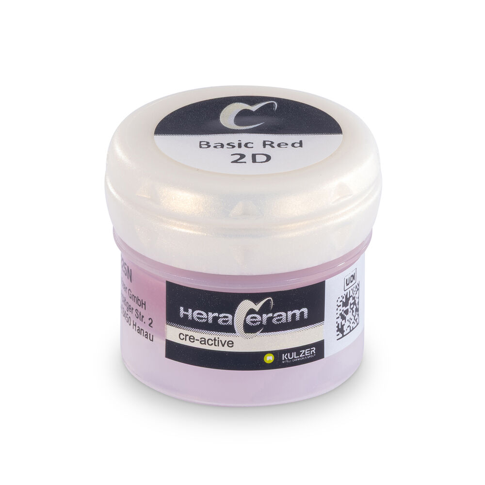 HeraCeram cre-active 2D kleurstoffen Basic rood, 2 ml