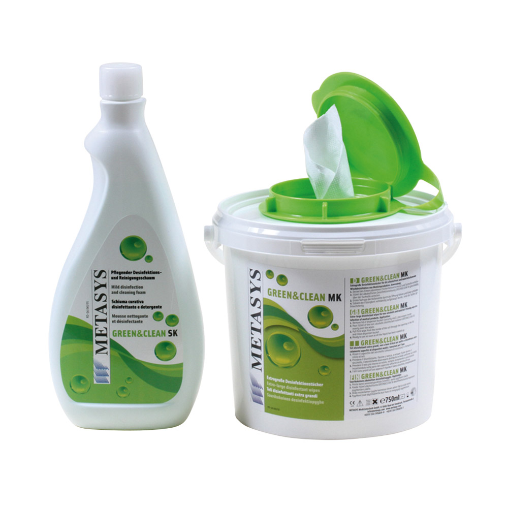 Green&Clean MK+SK Doekjes + Fles, Set