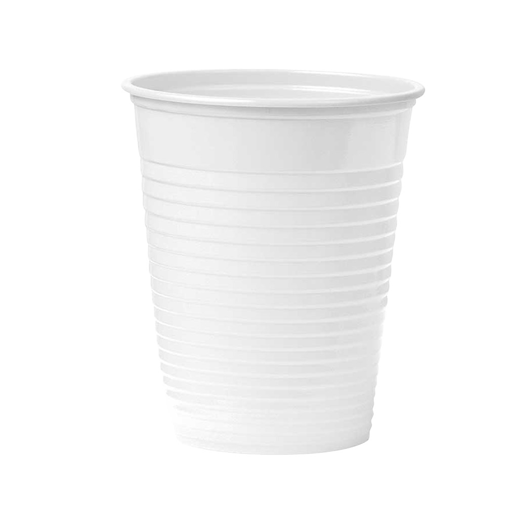 Mondspoelbeker 180 ml wit, 3000 stuks