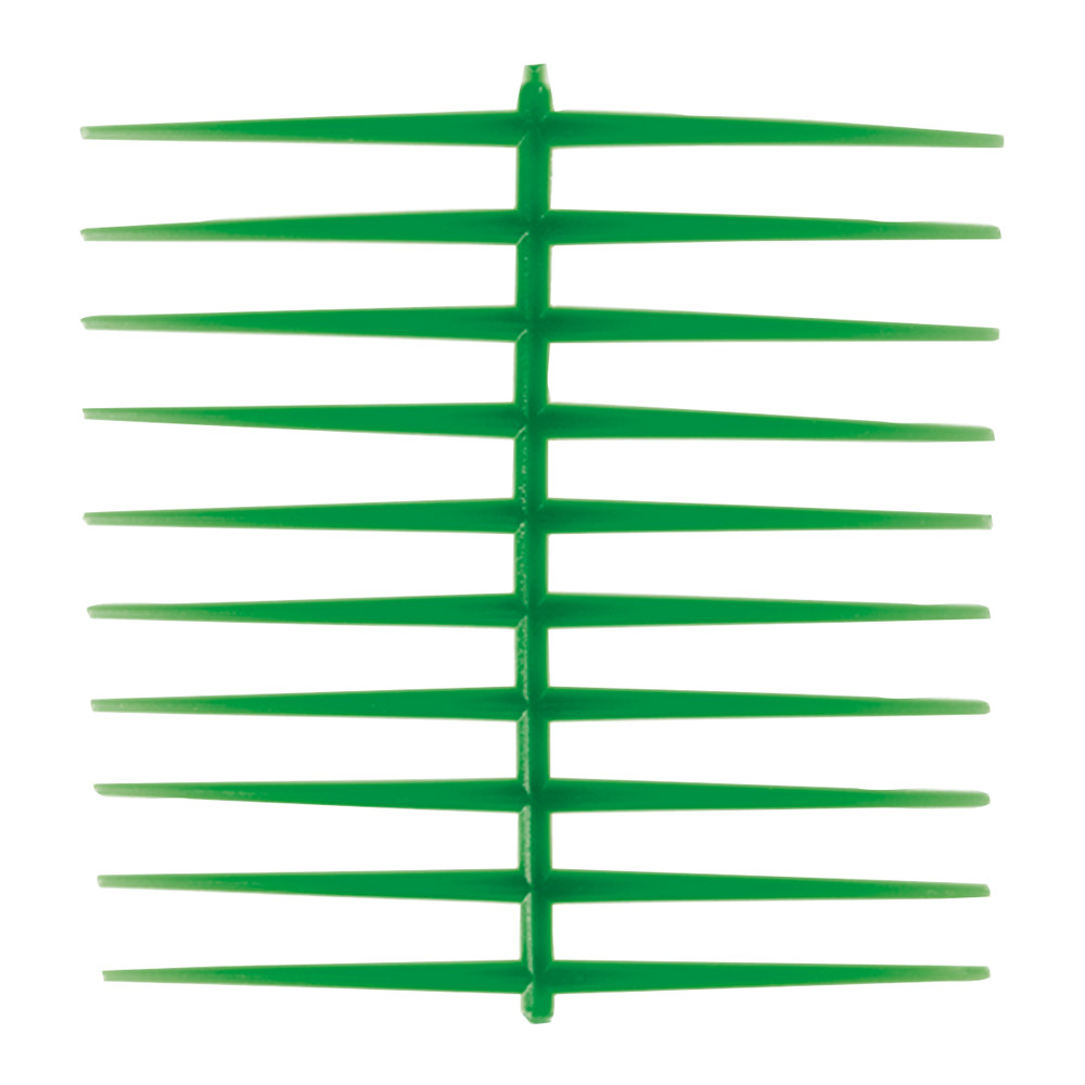 Rechte groene ringklemmen, 10 stuks per verpakking