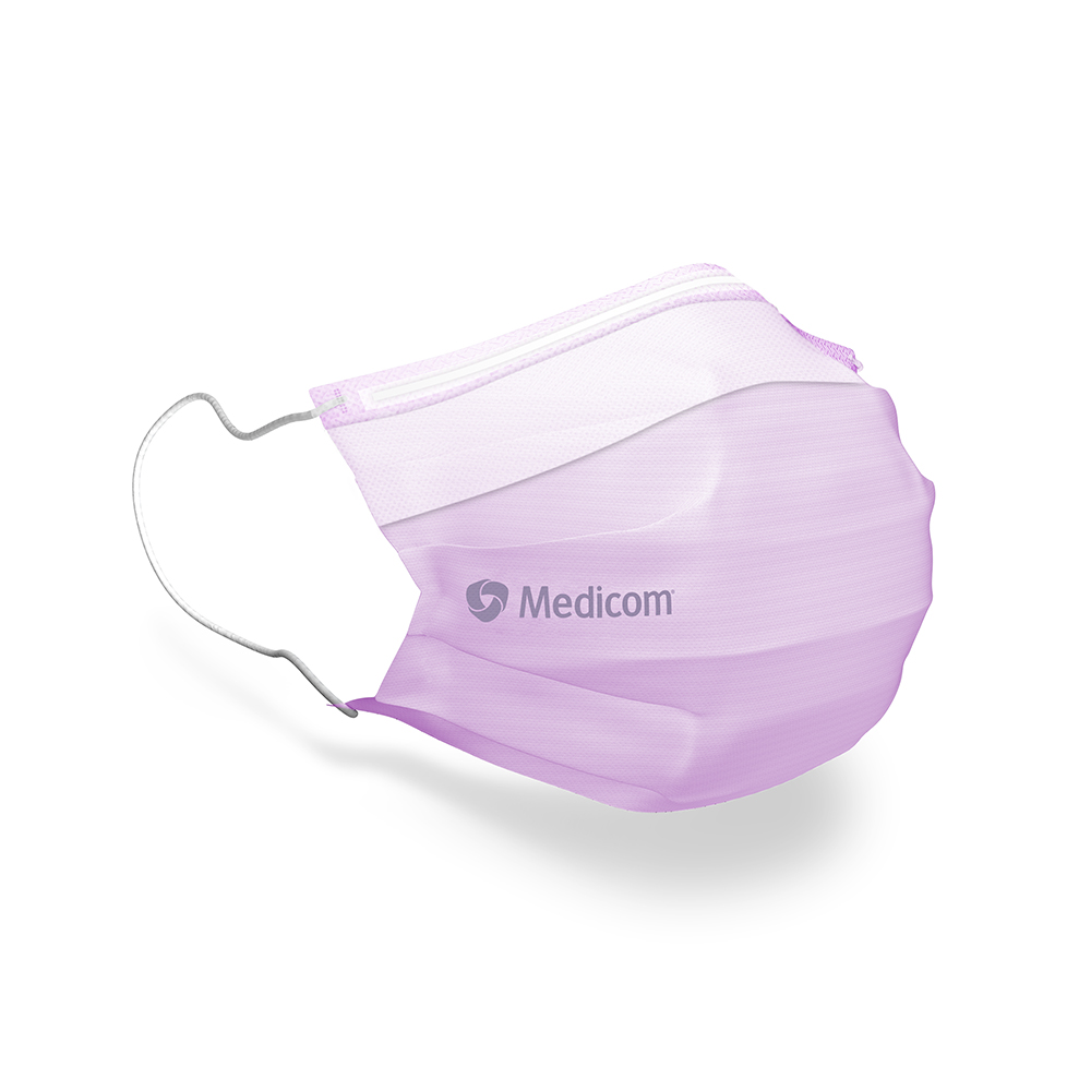 SafeMask SofSkin anti-condensatie medisch mondmasker lavendel, 50 stuks