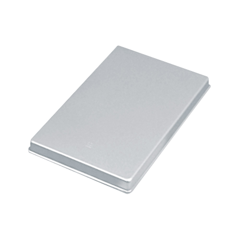 Tray Alu-deksel mini ongeperforeerd 185x145x39 mm zilver, stuk