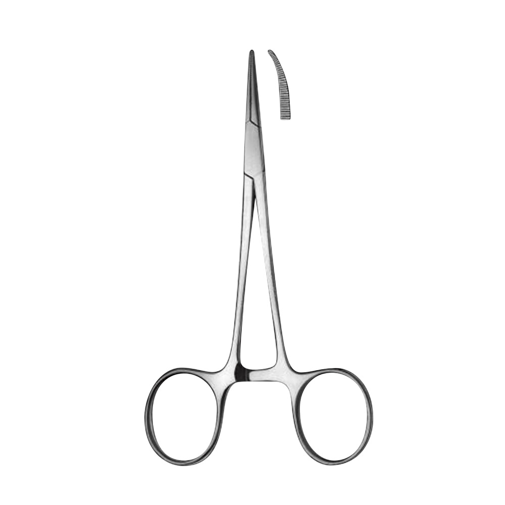 Mosquito klem 14,5cm gebogen, stuk