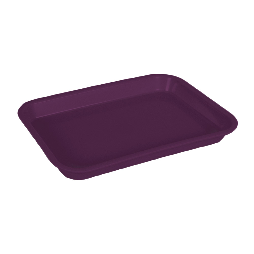 Mini-tray zonder indeling pruim, stuk