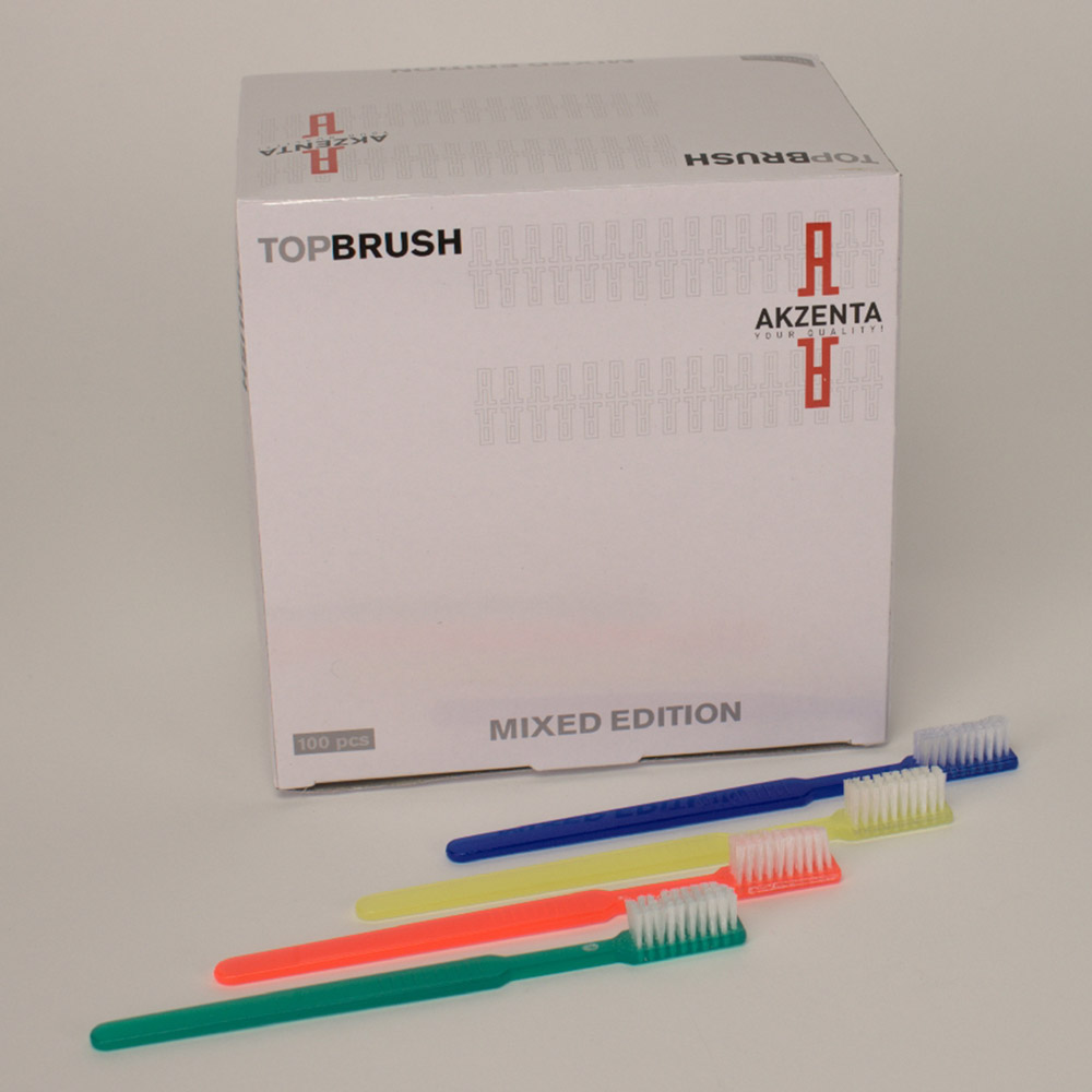 Eenmalige tandenborstels Magic, kleurgesorteerd, 100 stuks