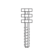 Headmaster Active cilindrisch kort Gr.2, assortiment