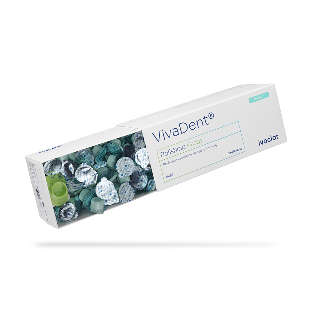 Vivadent Polijstpasta medium fluoridevrij, 200 x 1,8 g