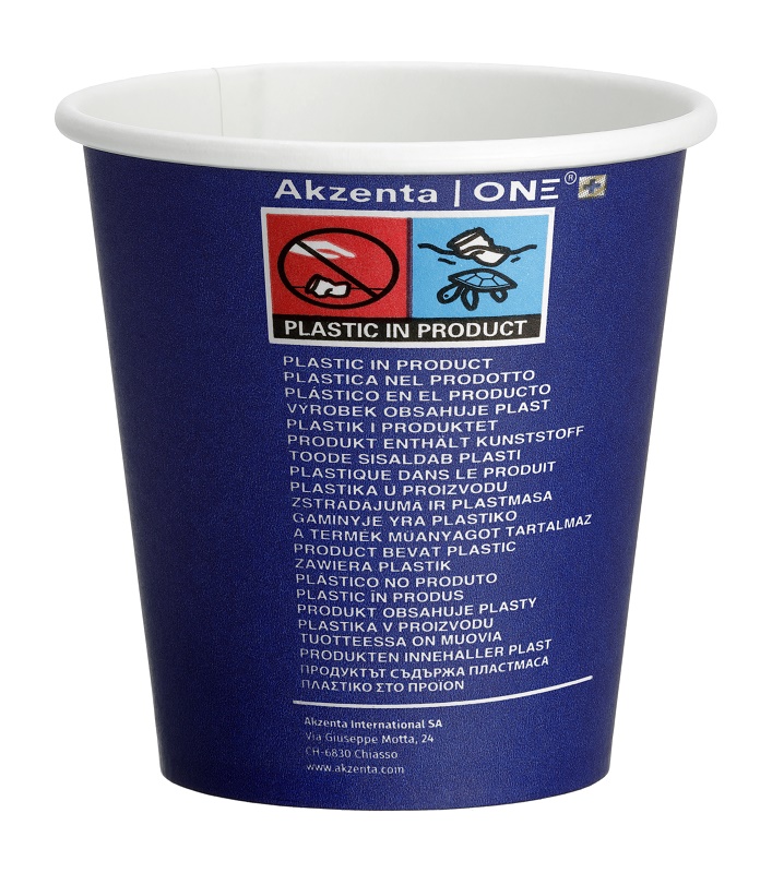 Akzenta ONE papieren bekers magicblue 20x50 stuks
