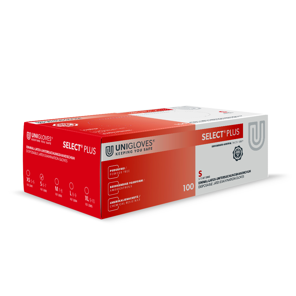 Unigloves select plus hndsch s pdrvr 100