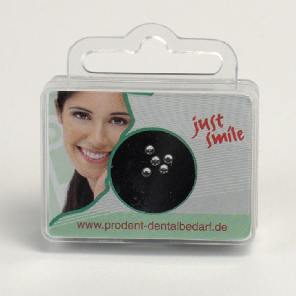 Dental Jewel Tandsieraad wit Diamant 2,0 mm, 5 stuks