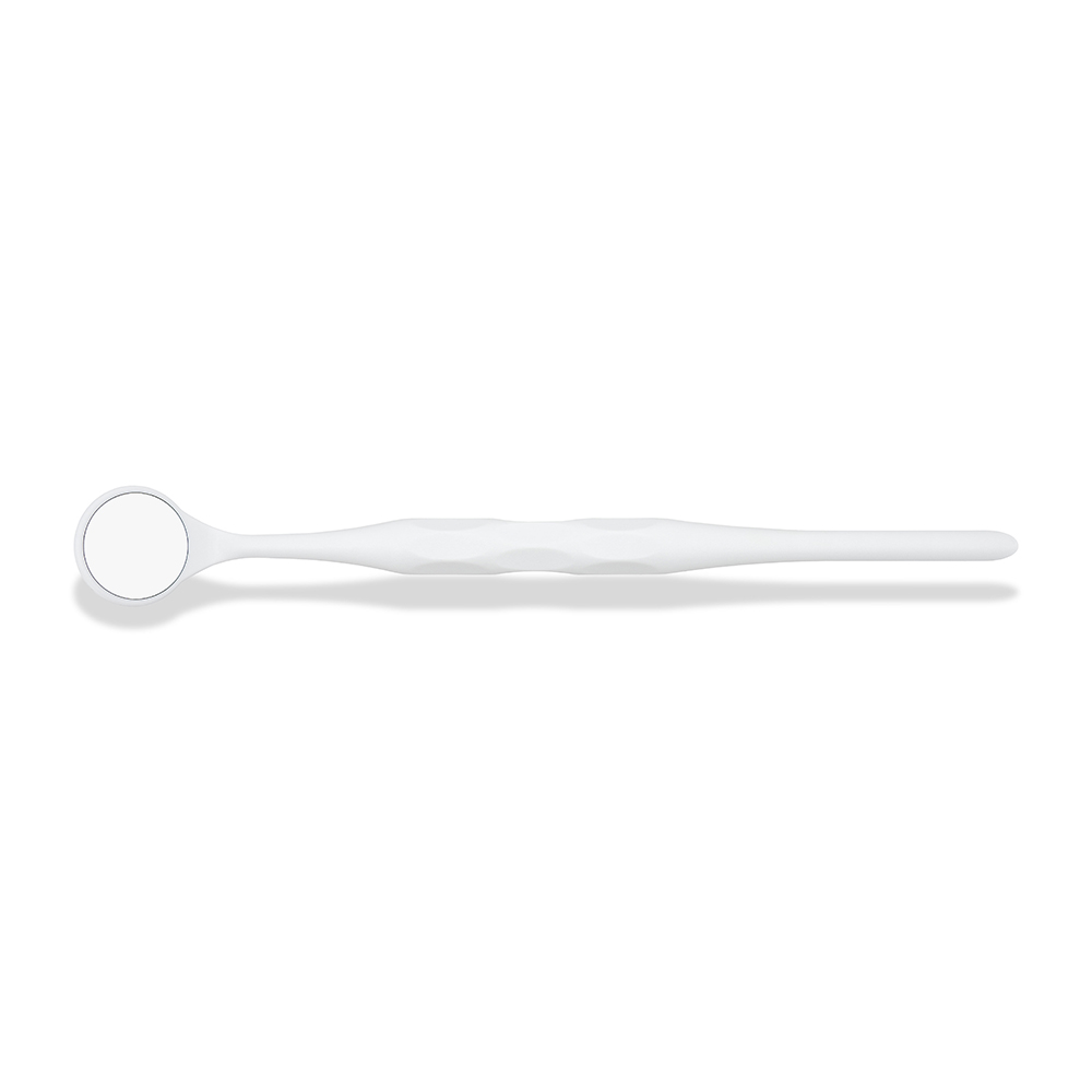 Mondspiegel Relax FS Rhodium 4 vlak wit, 10 stuks