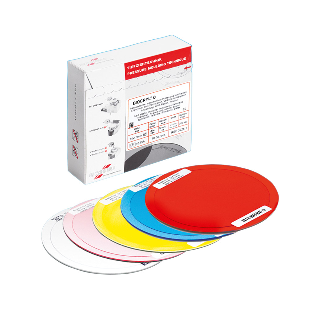 Biocryl C Dieptrekfolie 125 x 2,00 mm helder, 100 stuks