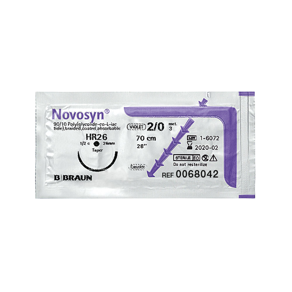Novosyn violett 4/0 DS-19 45cm C0068220 (1,5) 3Dtz