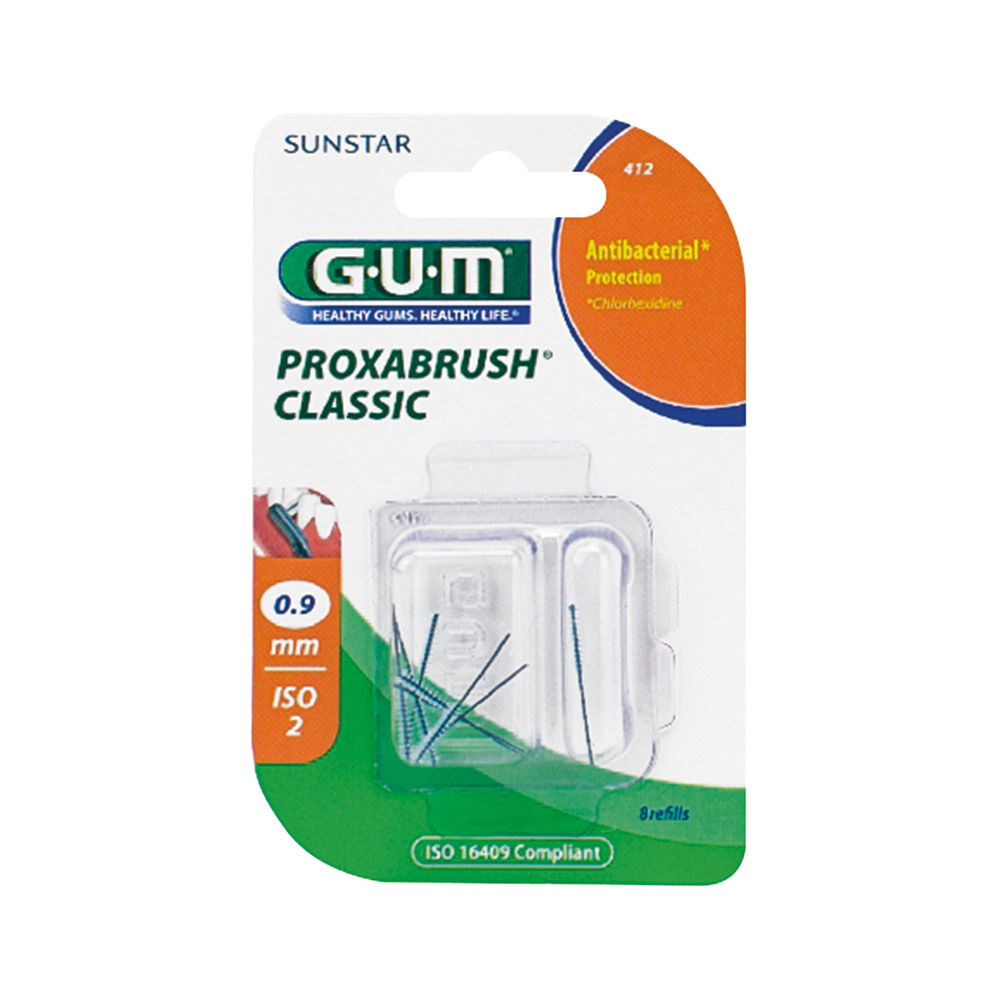 GUM Proxabrush Classic 0,9 mm kegelvormig, 8 stuks