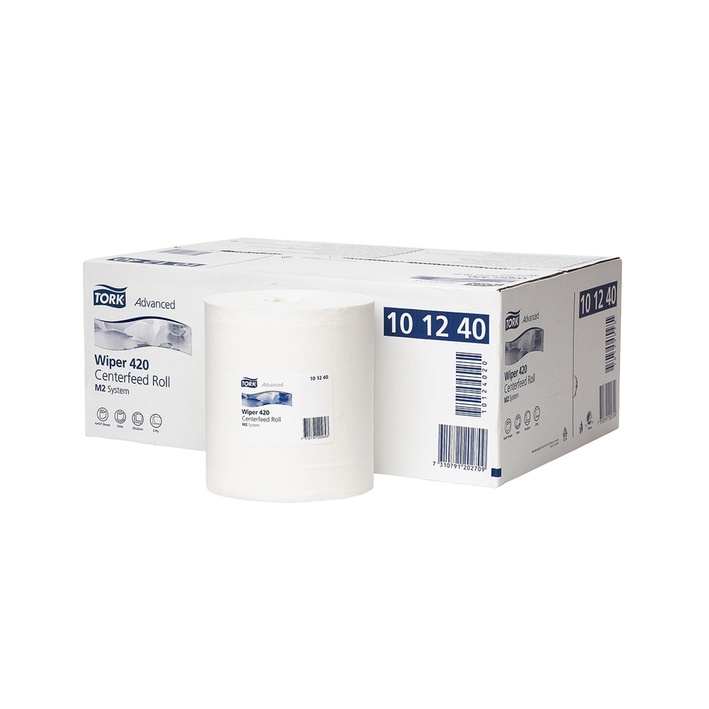 Tork Advanced Doek M2 35 x 21 wit, 6 rollen