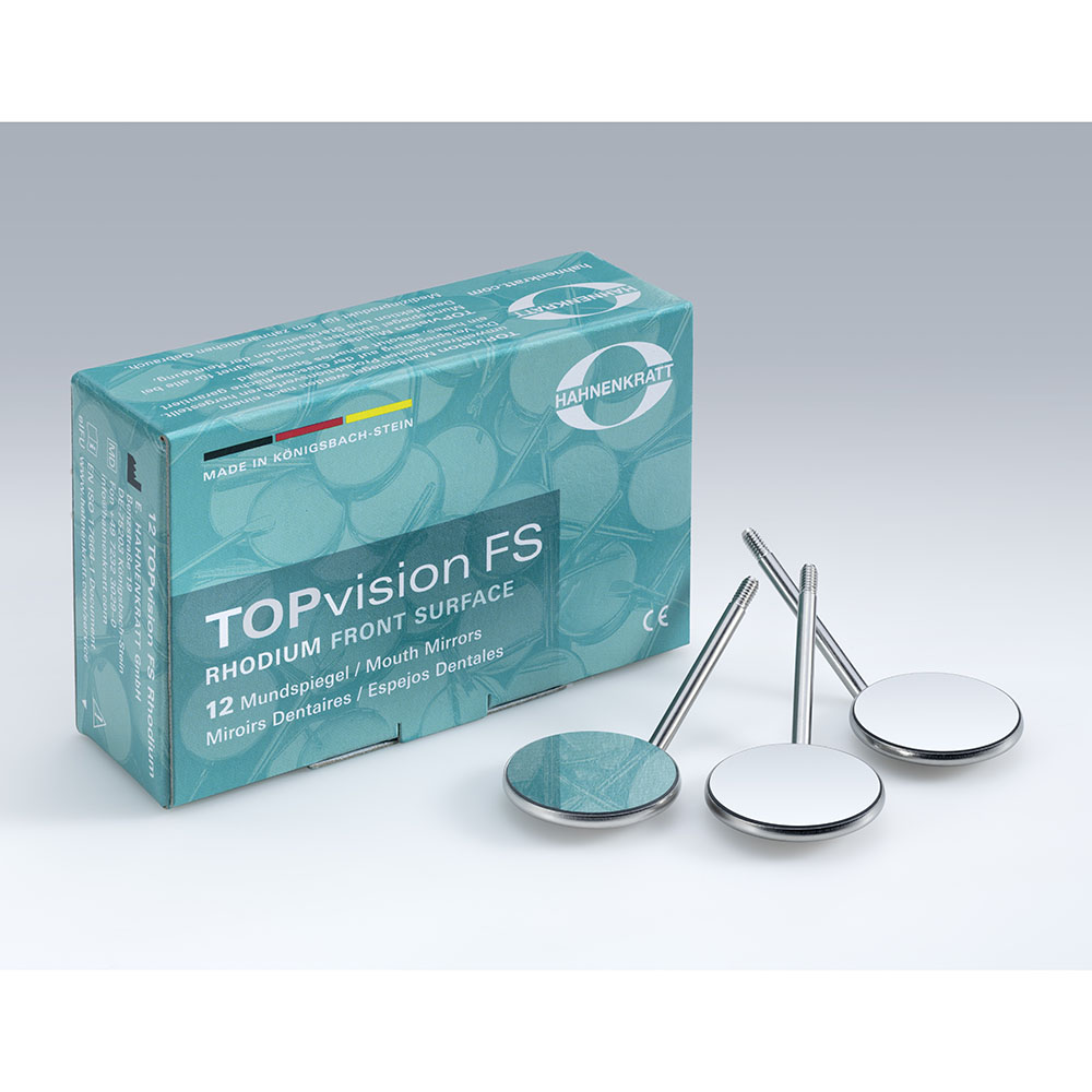 Mondspiegel TOPvision FS Rhodium 3 plat SS , 12 stuk