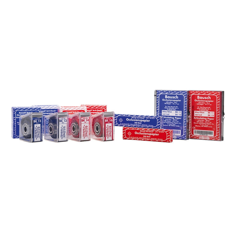 Occlusiepapier blauw BK 61, 200 Strips