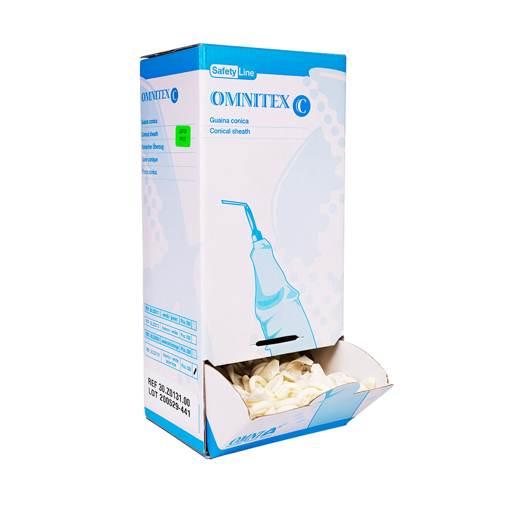 Omnitex Nitril Overtrek U universeel wit, verpakking van 500 stuks