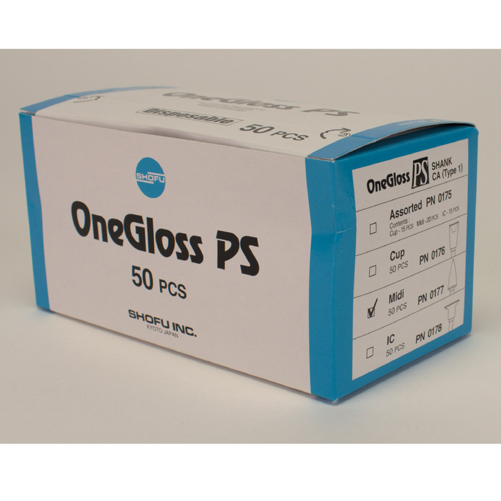 OneGloss PS kunststof steel Midispitze, 50 stuks