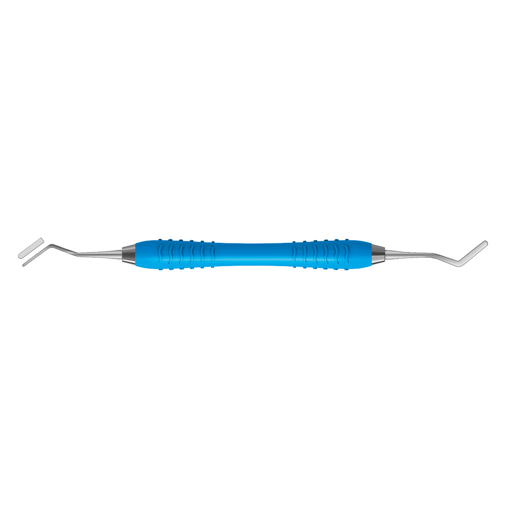 Heidemann Spatel 2.0/0,3 mm flexibel Colori Silicon Greep lichtblauw, P.st.