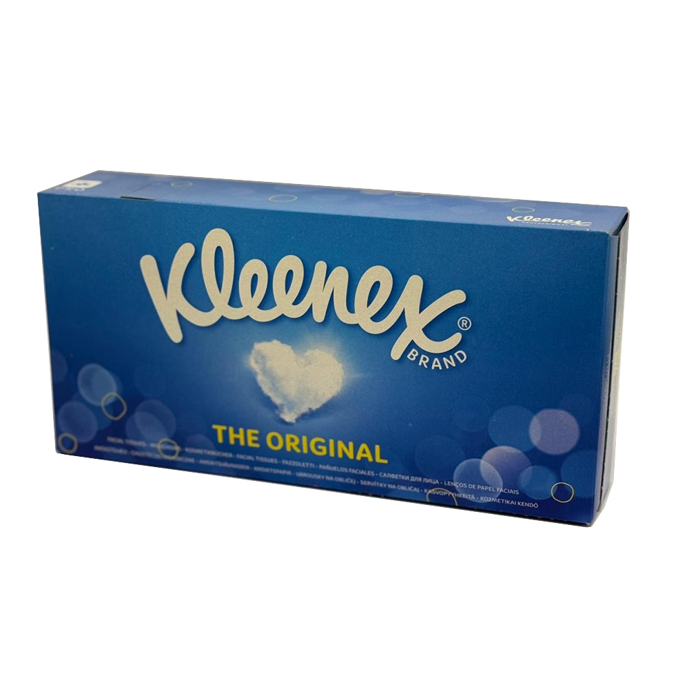 Kleenex cosmetische doekjes 2-laags 20,6 x 20 cm wit, doos met 100 stuks