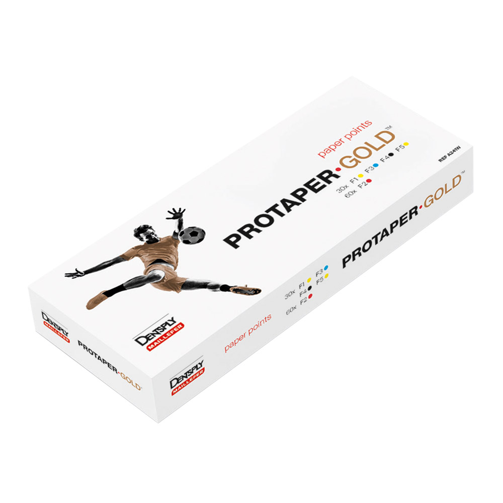 ProTaper Gold papieren punt F3, verpakking van 180 stuks