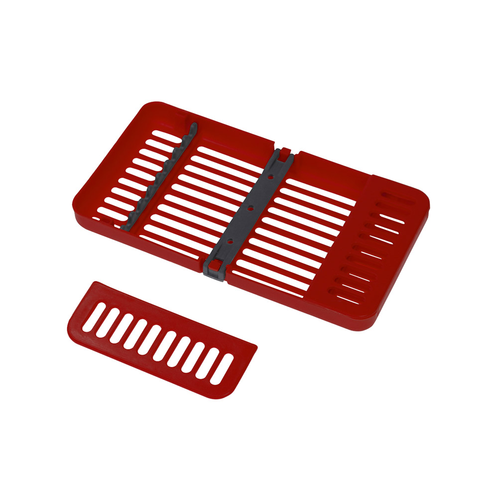 Compact tray-cassette neonrood, stuk