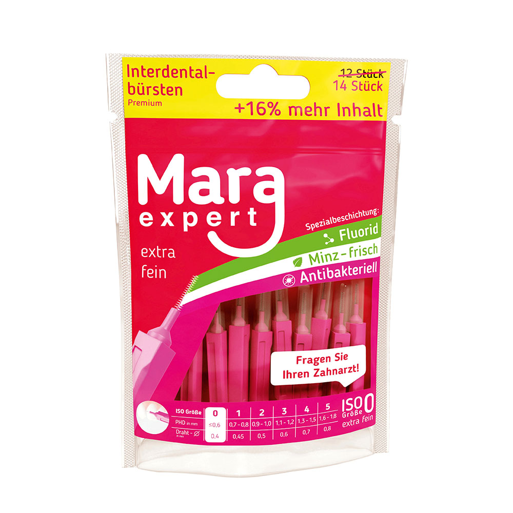 Mara Expert Premium Interdentalbürsten pink x-fijn, 12 stuk