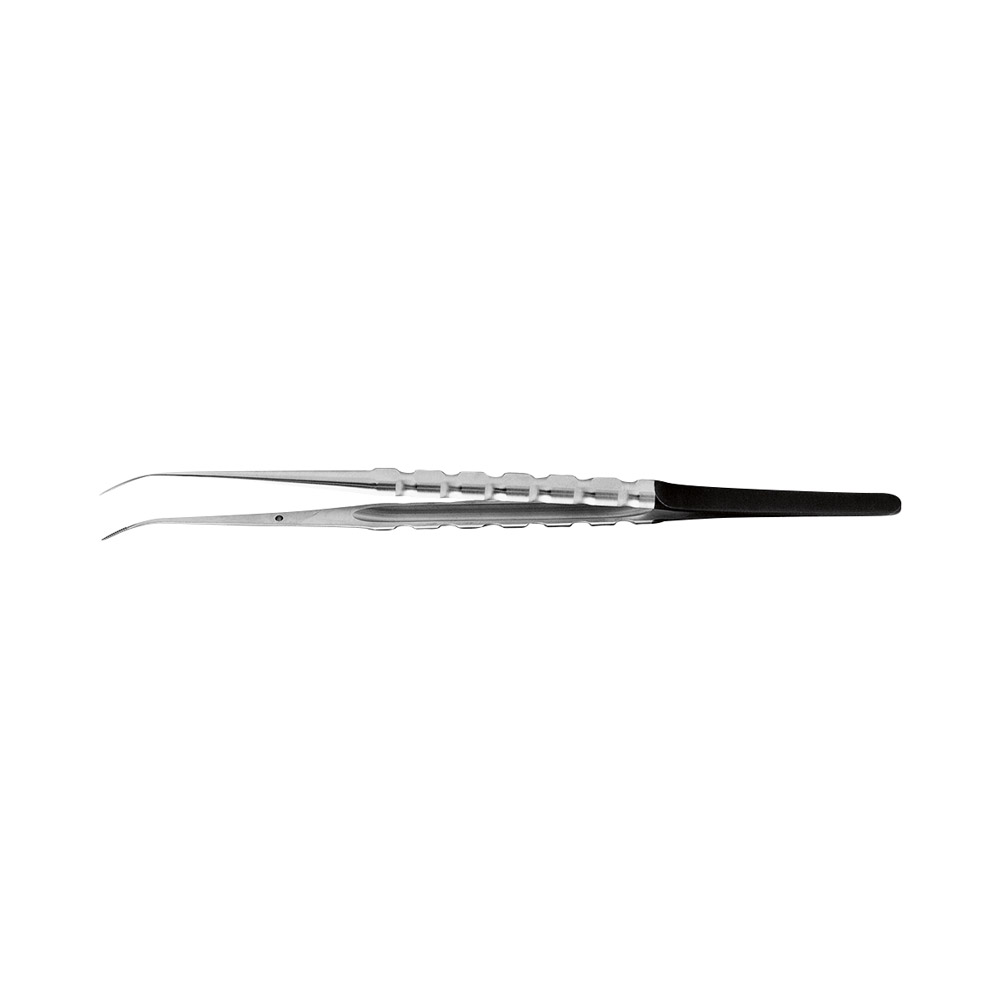 Cooley micro pincet chirurgisch 18 cm 45 graden gebogen, stuk